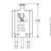 175-3B1E-400-NSW High Voltage 5-Pin Gas Tube Protector - Image 3