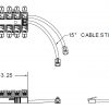 68M-2-2T Dual-Line Sealed Wire Terminal with Two Stubs - Image 2
